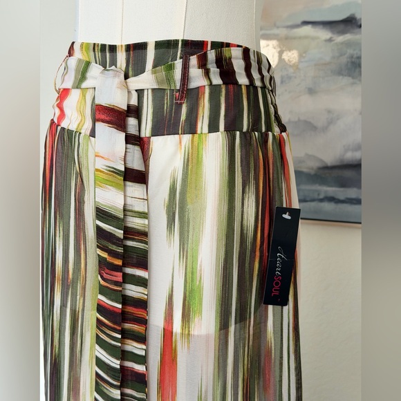 NWT Heart Soul Vibrant Striped Wide-Leg Palazzo Pants - Picture 3 of 16